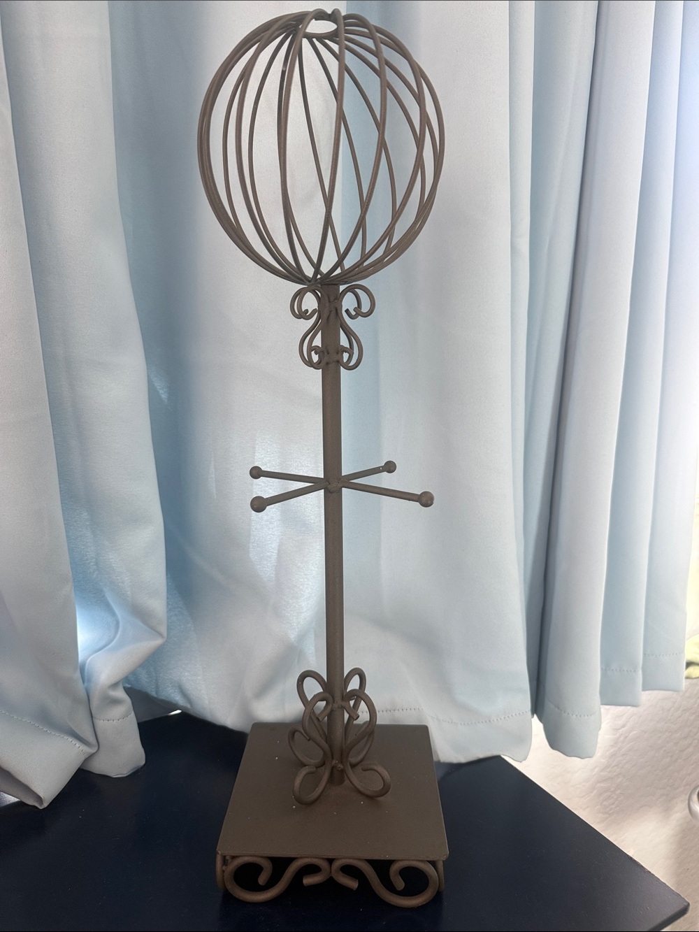 Metal Jewelry Stand Display in Matte Brown